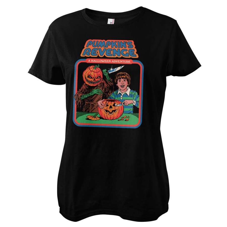 Kvinna Shirtstore | Pumpkin'S Revenge Girly Tee Black