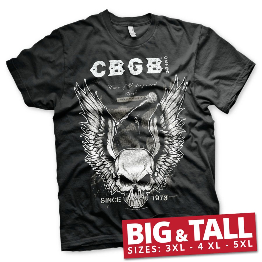 Mann Shirtstore | Cbgb Amplifier Big & Tall T-Shirt Black