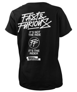 Kvinna Shirtstore | Fast & Furious Rider Girly Tee Black