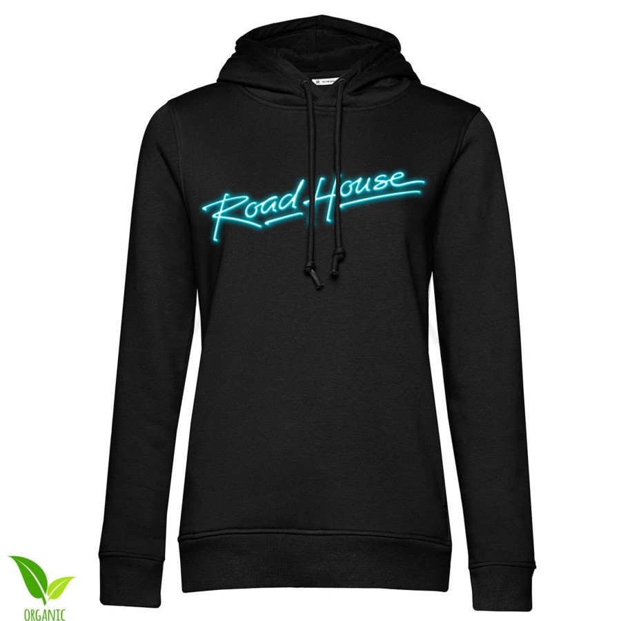 Kvinna Shirtstore | Road House Logo Girls Hoodie Black