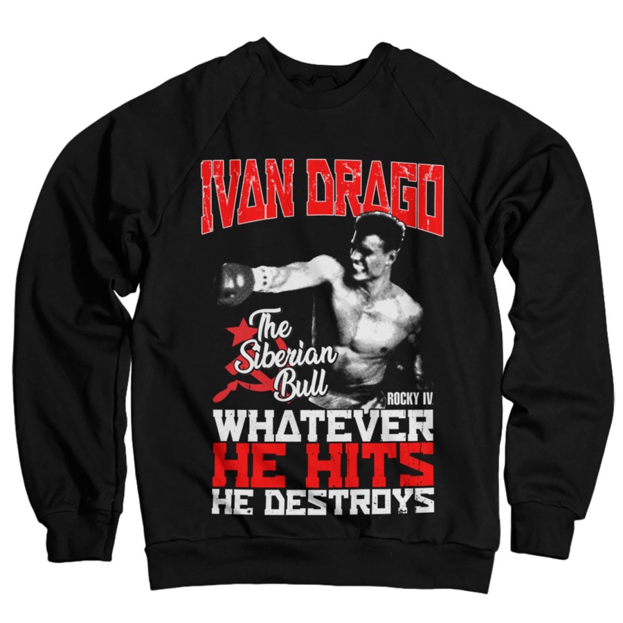 Mann Shirtstore | Ivan Drago - The Siberian Bull Sweatshirt Black