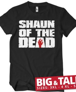 Mann Shirtstore | Shaun Of The Dead Logo Big & Tall T-Shirt Black