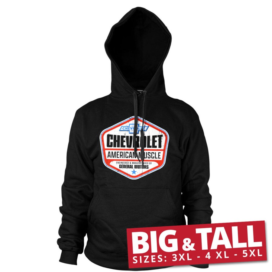 Mann Shirtstore | Chevrolet - American Muscle Big & Tall Hoodie Black
