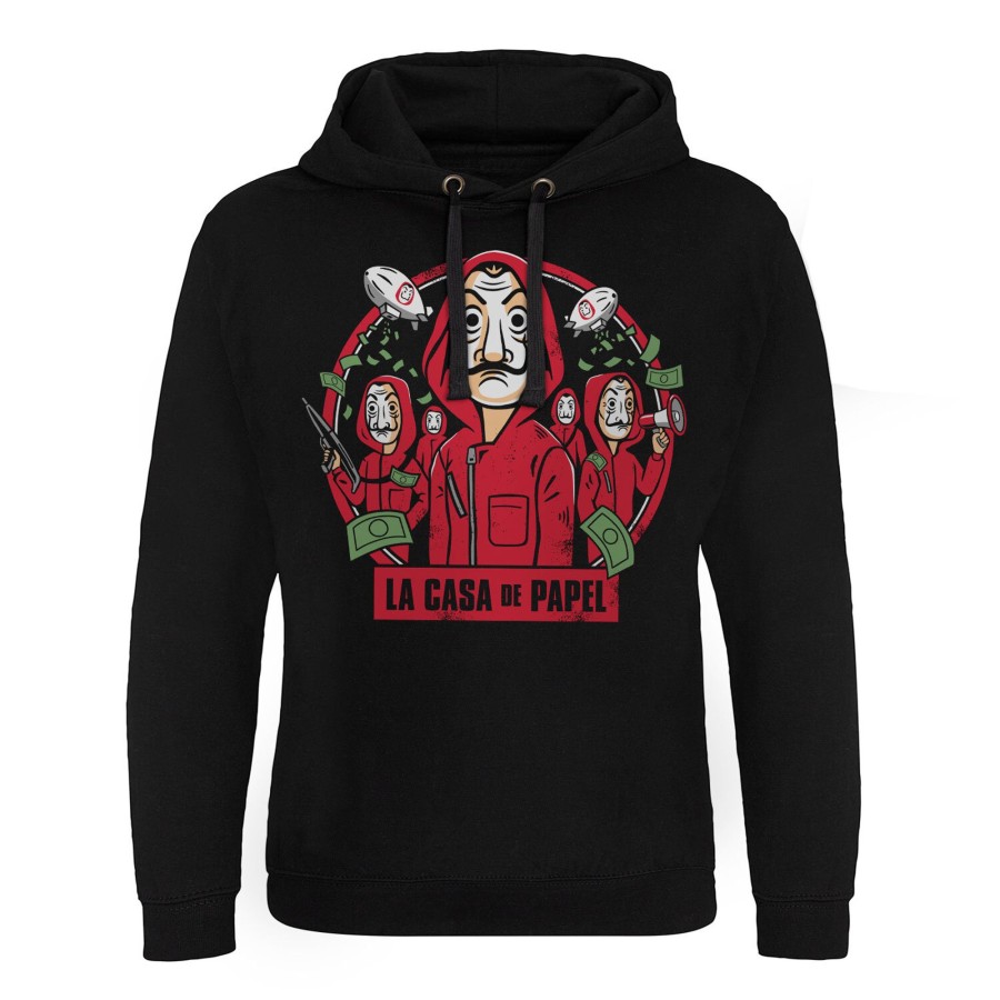 Mann Shirtstore | La Casa De Papel Kawaii Epic Hoodie Black