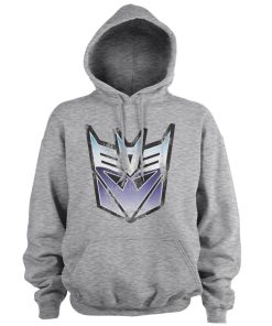 Mann Shirtstore | Distressed Decepticon Shield Hoodie Heathergrey