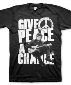 Mann Shirtstore | John Lennon - Give Peace A Chance T-Shirt Black