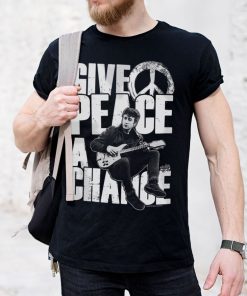 Mann Shirtstore | John Lennon - Give Peace A Chance T-Shirt Black