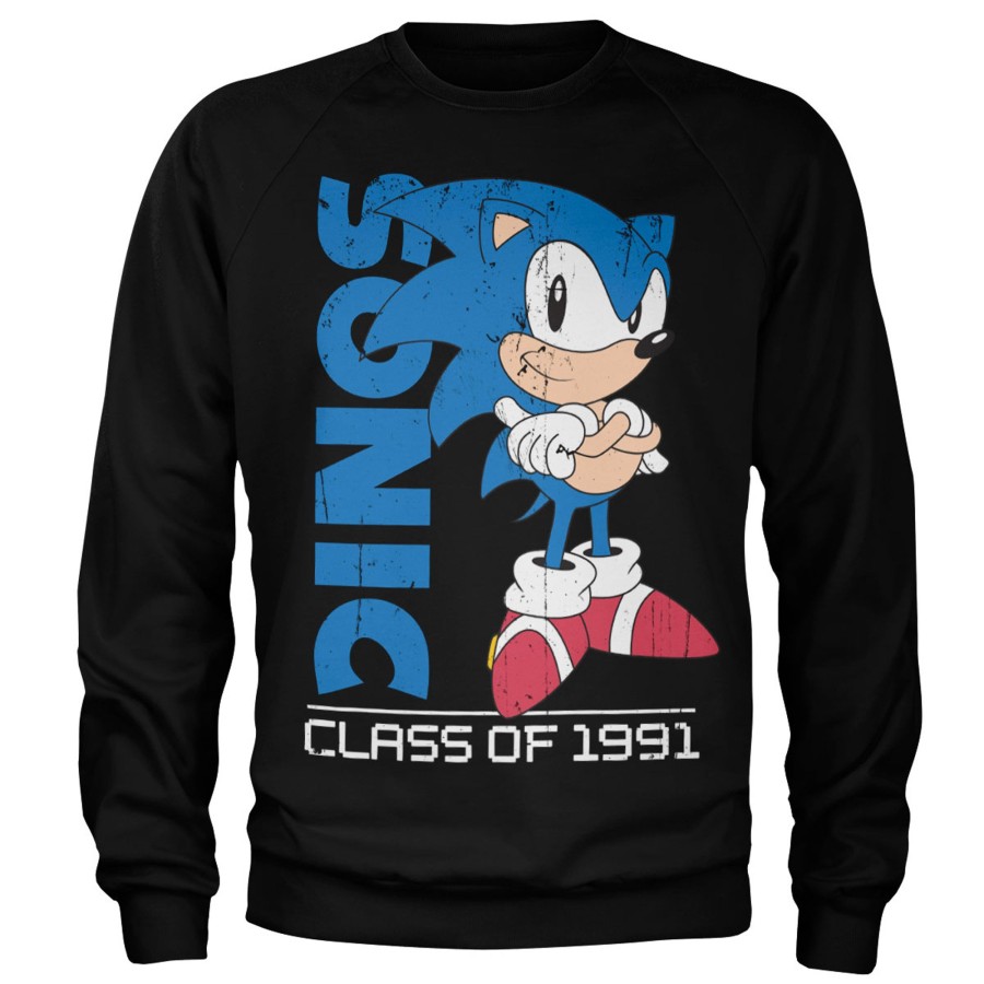 Mann Shirtstore | Sonic The Hedgehog - Class Of 1991 Sweatshirt Black