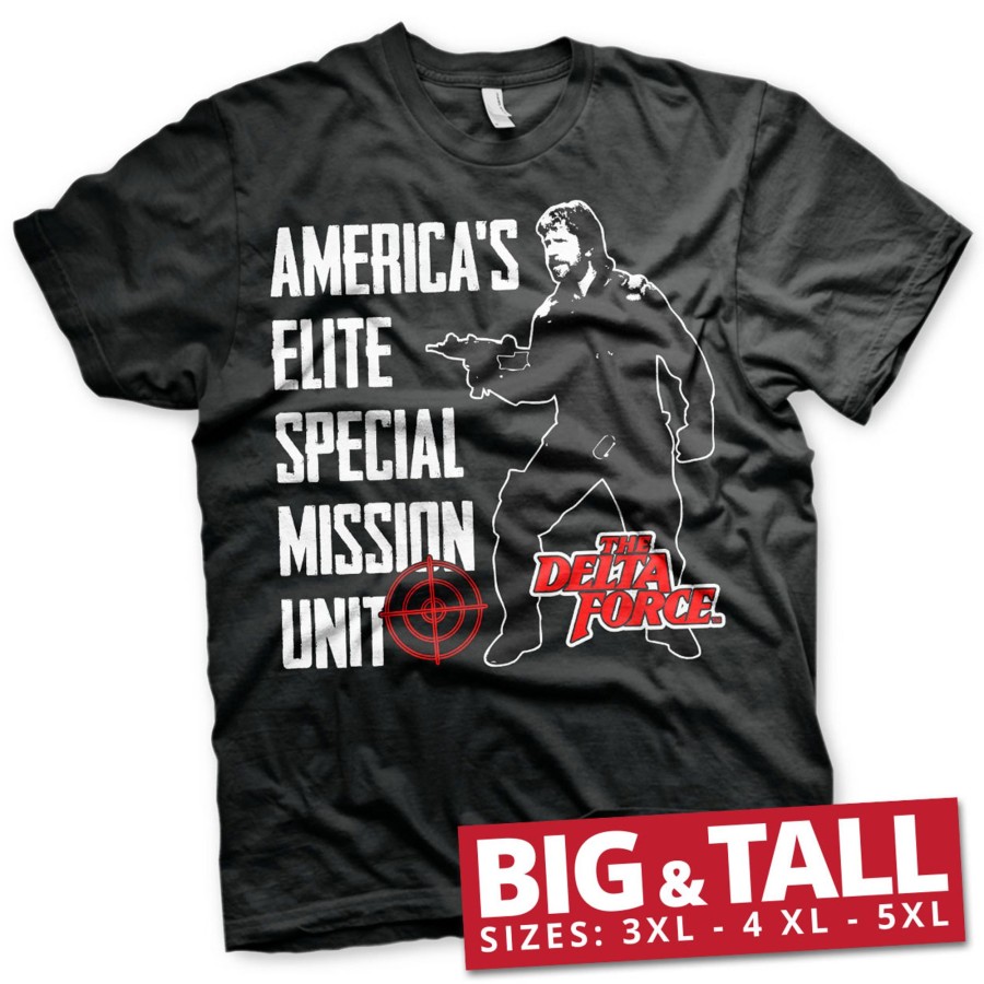 Mann Shirtstore | Delta Force - America'S Elite Special Mission Unit Big & Tall T-Shirt Black