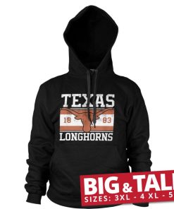 Mann Shirtstore | Texas Longhorns Flag Big & Tall Hoodie Black