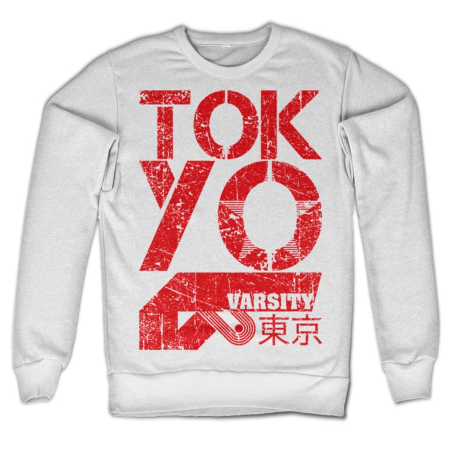 Mann Shirtstore | Tokyo Varsity Sweatshirt White