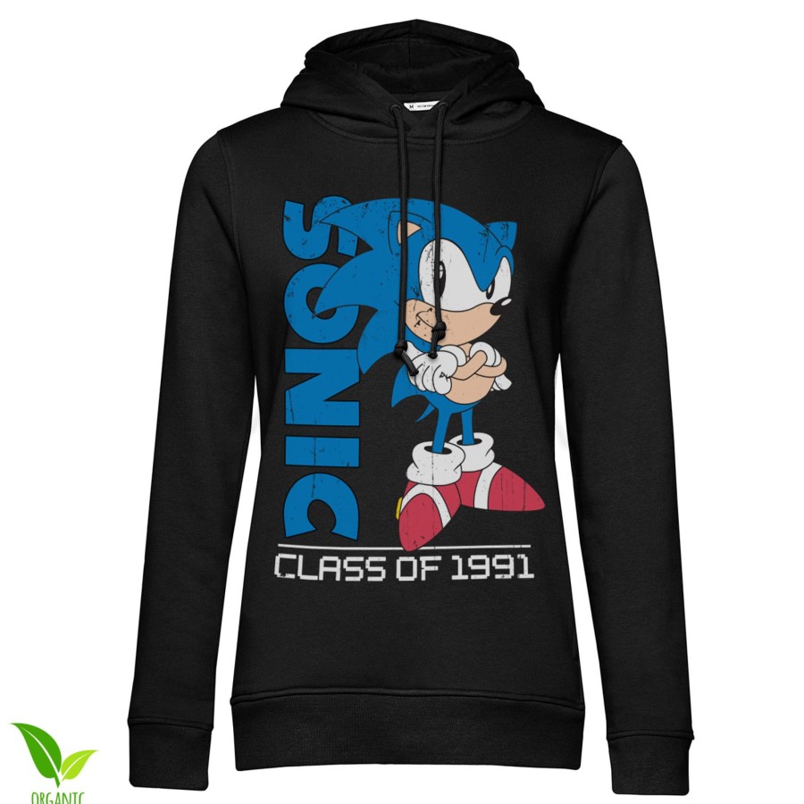 Kvinna Shirtstore | Sonic The Hedgehog - Class Of 1991 Girls Hoodie