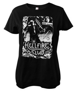 Kvinna Shirtstore | Hellfire Club Rock Poster Girly Tee