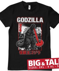 Mann Shirtstore | Godzilla - Atomic Breath Big & Tall T-Shirt Black