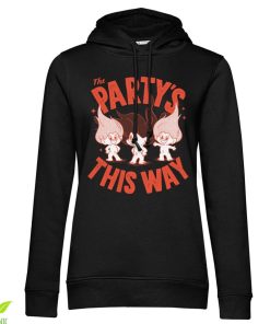 Kvinna Shirtstore | The Party'S This Way Girls Hoodie Black