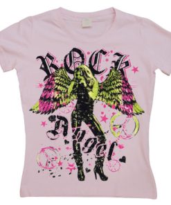 Kvinna Shirtstore | Rock Angel Girly Tee
