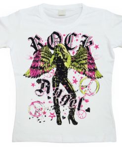 Kvinna Shirtstore | Rock Angel Girly Tee