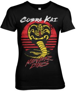 Kvinna Shirtstore | Cobra Kai Never Dies Girly Tee