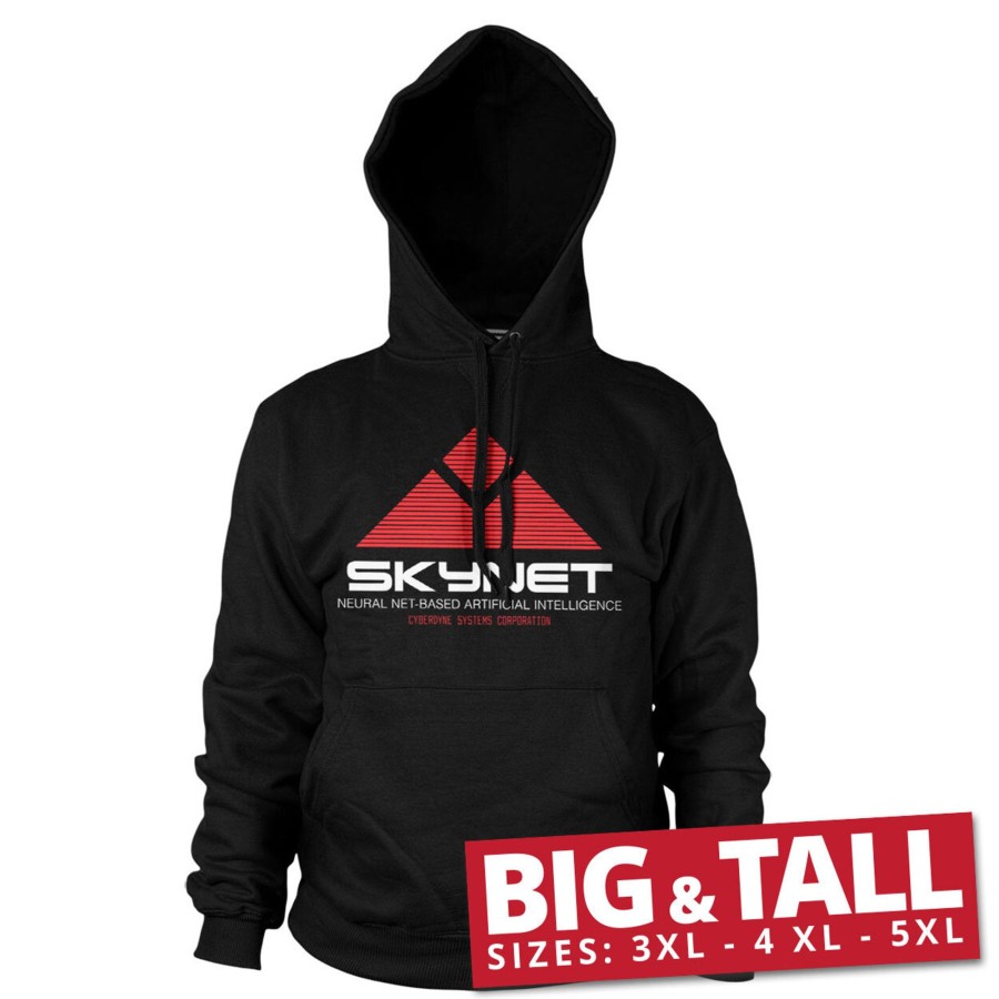 Mann Shirtstore | The Terminator - Skynet Big & Tall Hoodie Black