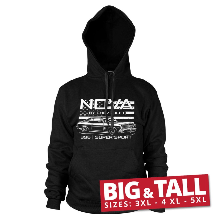 Mann Shirtstore | Chevrolet Nova 396 Super Sport Big & Tall Hoodie Black