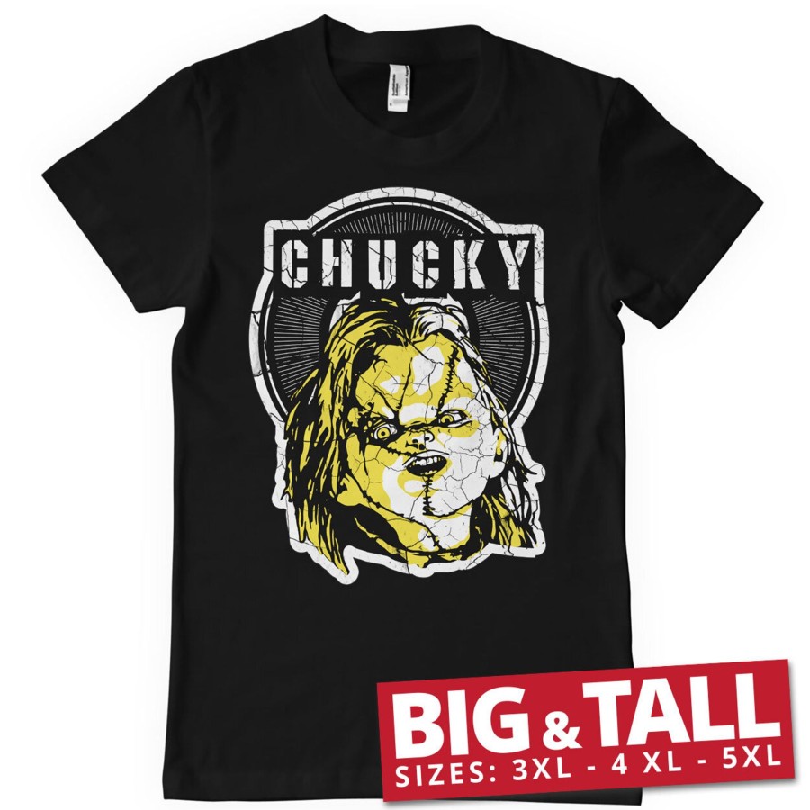 Mann Shirtstore | Cracked Chucky Big & Tall T-Shirt Black