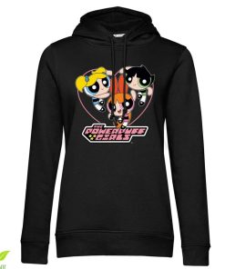Kvinna Shirtstore | Powerpuff Girls Heart Girls Hoodie Black