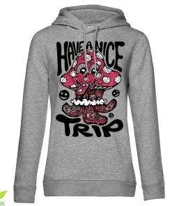 Kvinna Shirtstore | Killer Acid - Have A Nice Trip Girls Hoodie Heathergrey