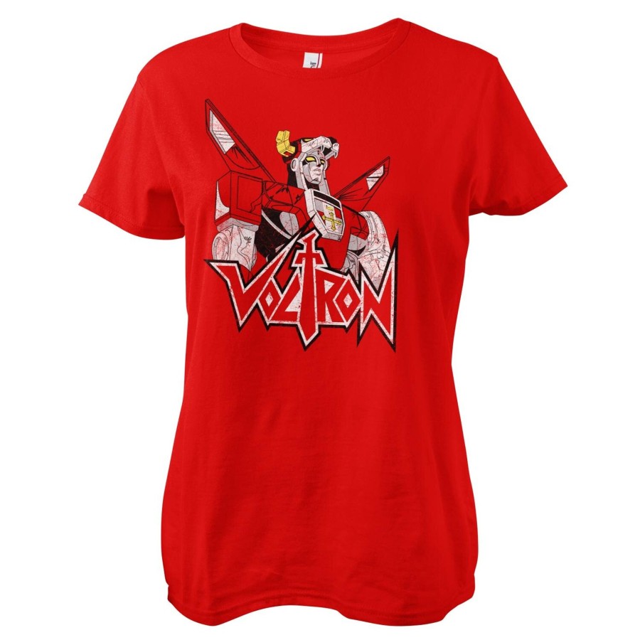 Kvinna Shirtstore | Voltron Retro Girly Tee Red