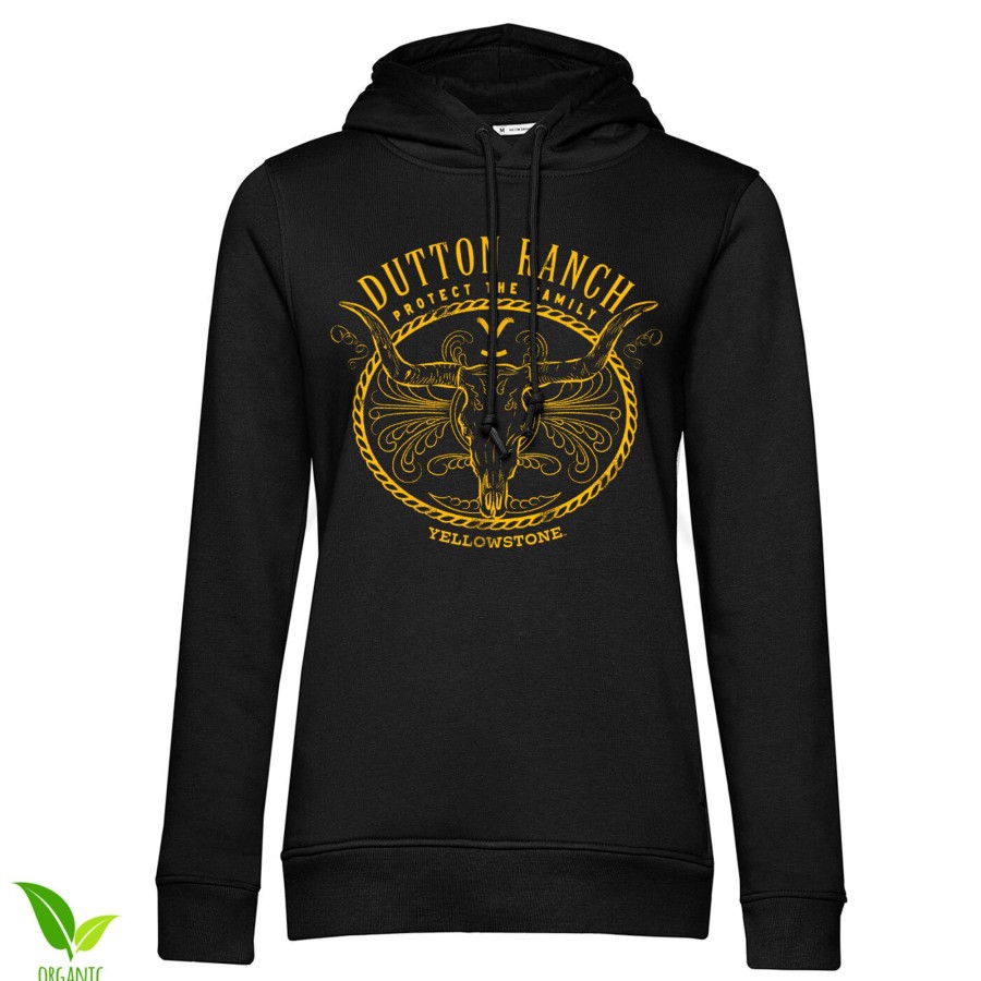 Kvinna Shirtstore | Yellowstone - Protect The Family Girls Hoodie Black