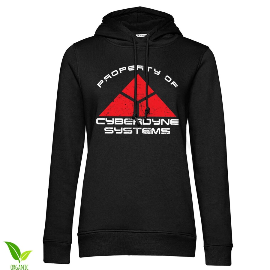 Kvinna Shirtstore | Cyberdyne Systems Girls Hoodie Black
