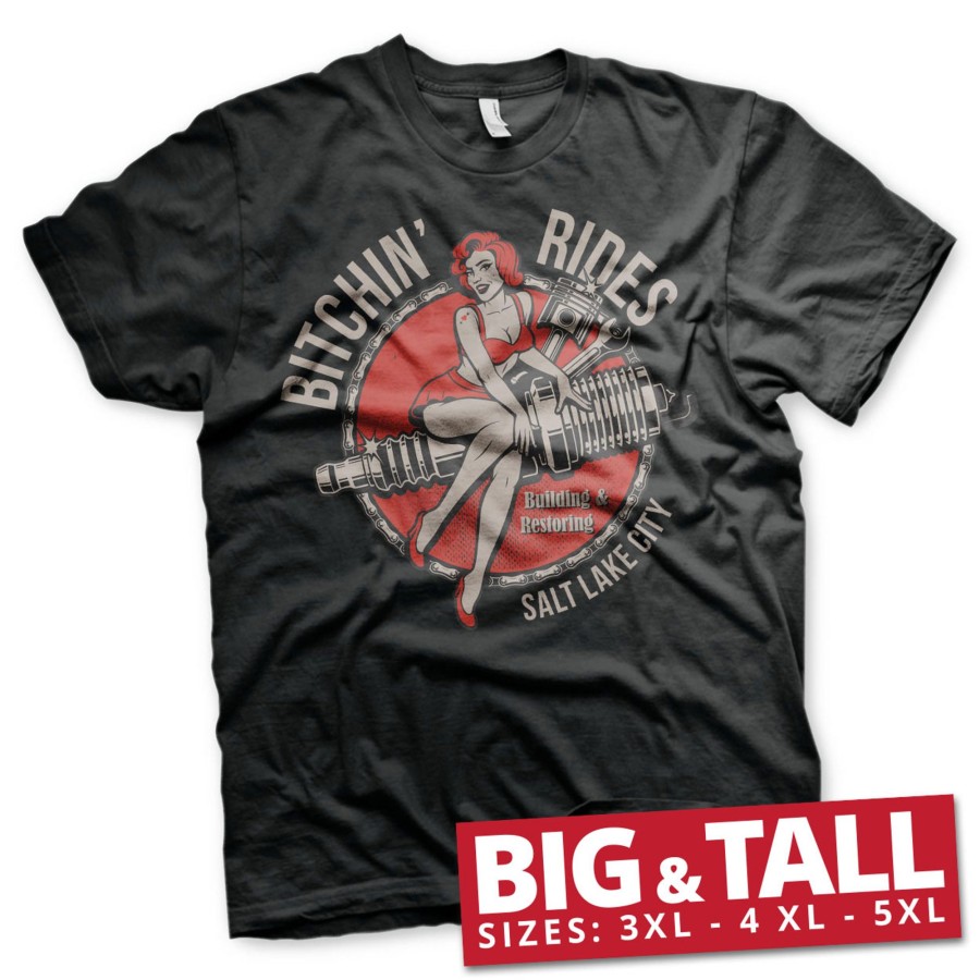 Mann Shirtstore | Bitchin' Rides - Salt Lake City Big & Tall T-Shirt Black