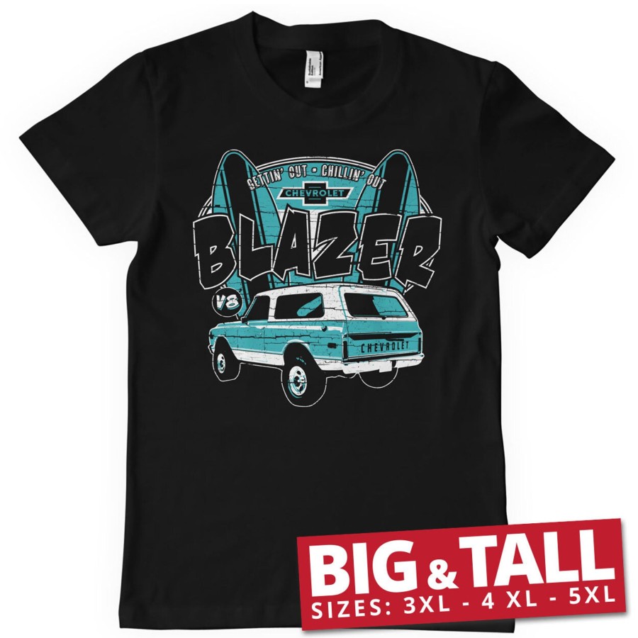 Mann Shirtstore | Chevrolet Blazer - Chillin Out Big & Tall T-Shirt Black