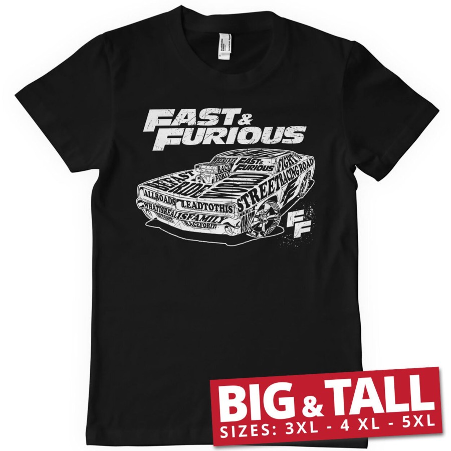 Mann Shirtstore | Fluid Of Speed Big & Tall T-Shirt Black