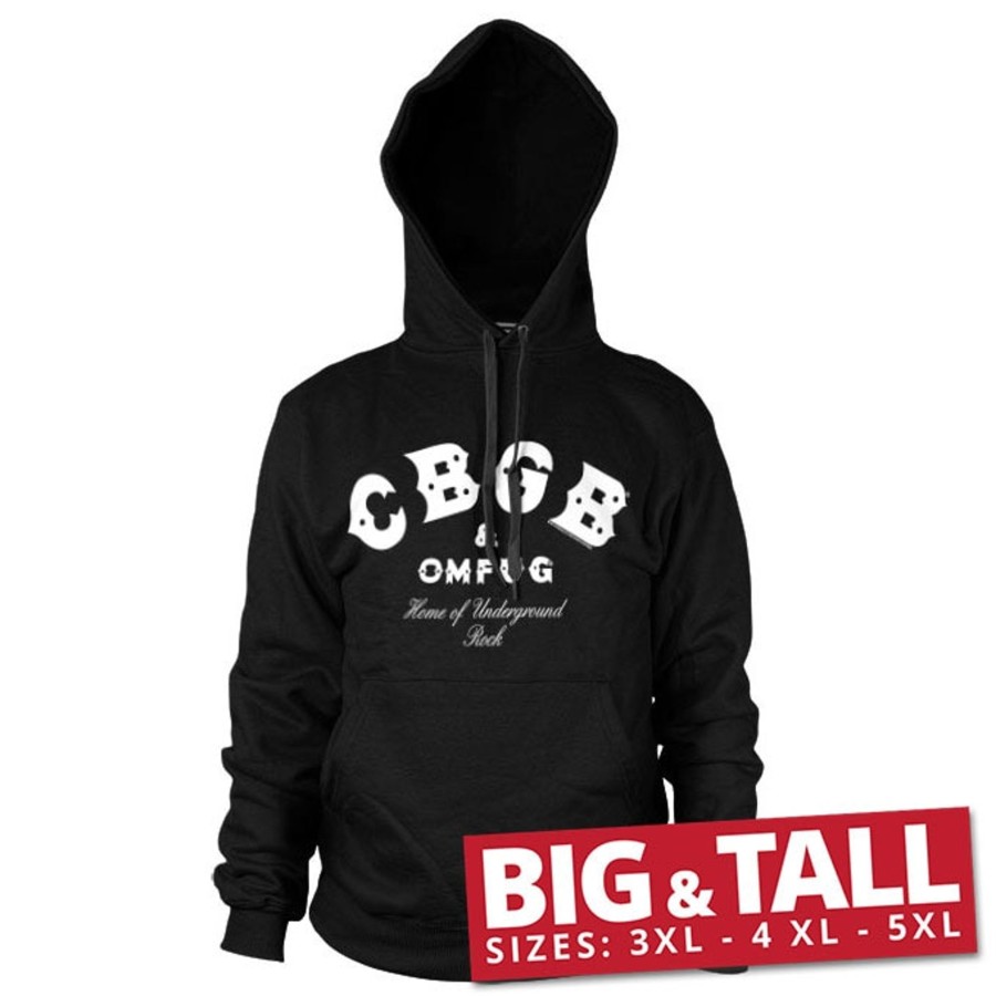 Mann Shirtstore | Cbgb & Omfug Logo Big & Tall Hoodie Black
