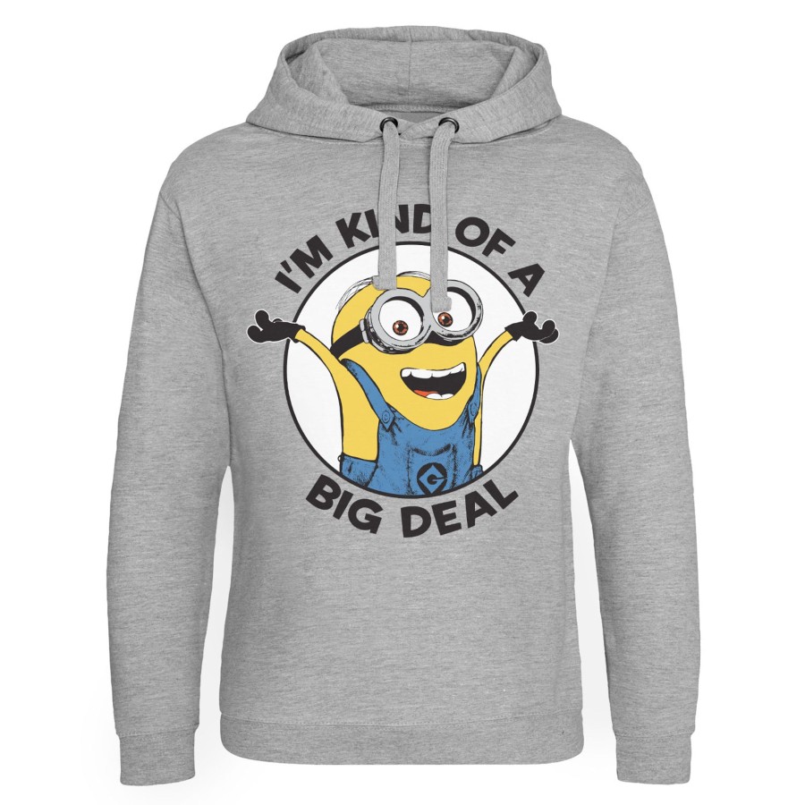 Mann Shirtstore | Minions - I'M Kind Of A Big Deal Epic Hoodie Heather-Grey