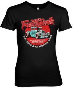 Kvinna Shirtstore | Fuel Devils - Serving California Girly Tee Black