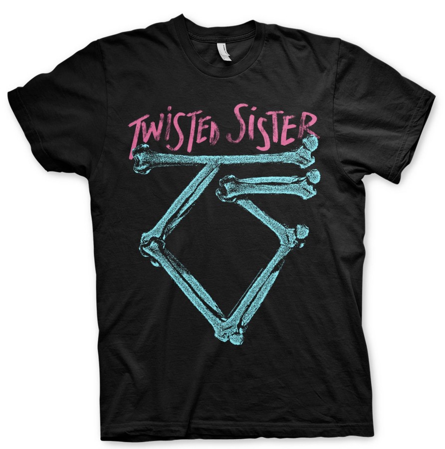 Mann Shirtstore | Twisted Sister Washed Logo T-Shirt Black