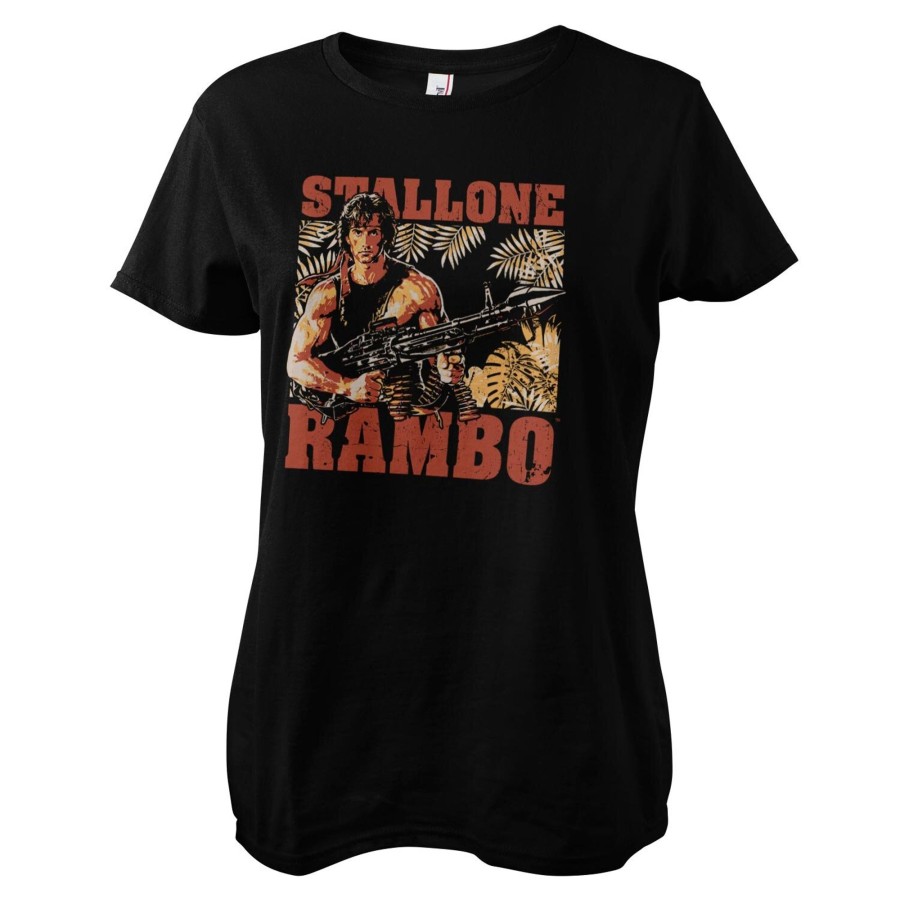 Kvinna Shirtstore | Rambo Djungle Girly Tee Black