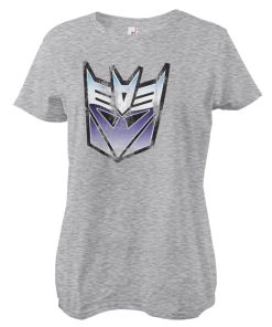 Kvinna Shirtstore | Distressed Decepticon Shield Girly Tee