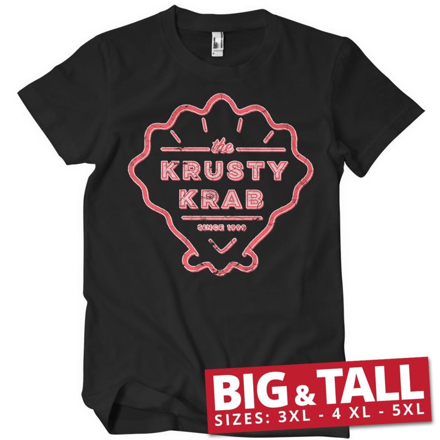 Mann Shirtstore | The Krusty Krab Since 1999 Big & Tall T-Shirt Black