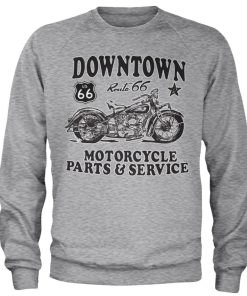 Mann Shirtstore | Route 66 - Downtown Service Sweatshirt Heather-Grey