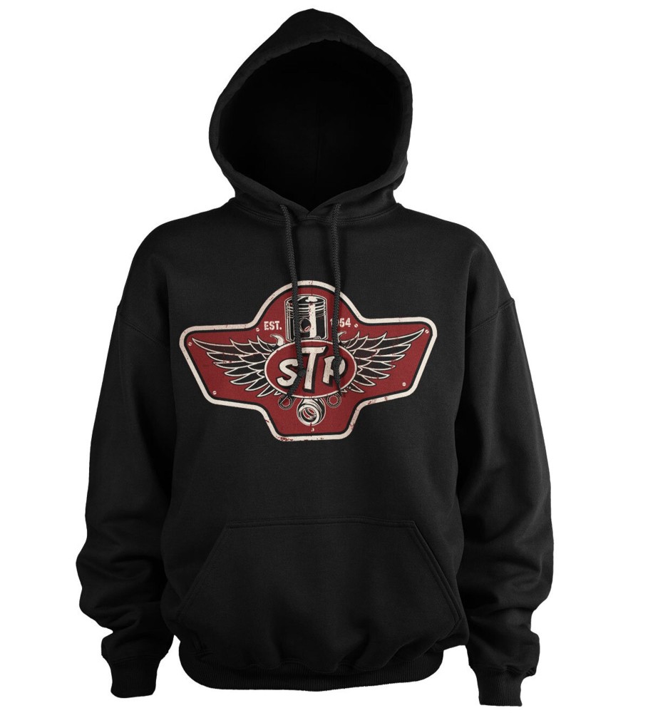Mann Shirtstore | Stp Piston Emblem Hoodie Black