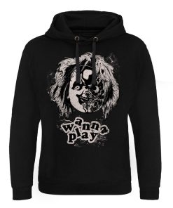 Mann Shirtstore | Chucky - Wanna Play Epic Hoodie Black