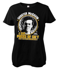 Kvinna Shirtstore | I Eat Pieces Of Sh'T Like You For Breakfast Girly Tee Black