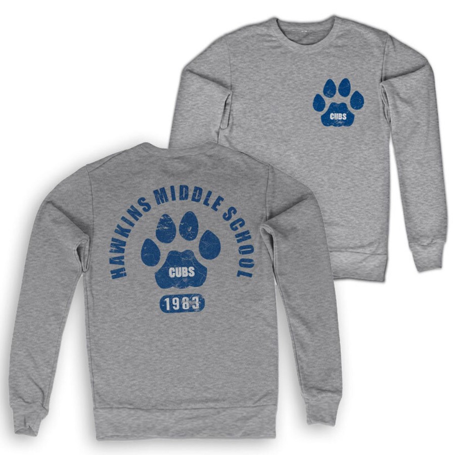 Mann Shirtstore | Hawkins Middle School Cubs Sweatshirt Heathergrey