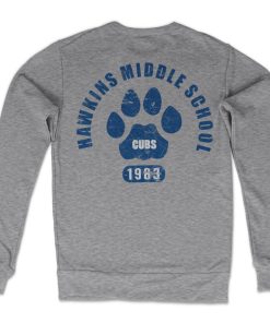 Mann Shirtstore | Hawkins Middle School Cubs Sweatshirt Heathergrey