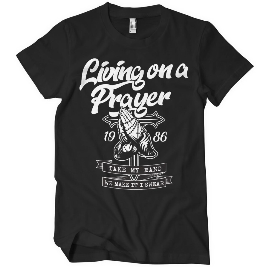 Mann Shirtstore | Living On A Prayer T-Shirt Black