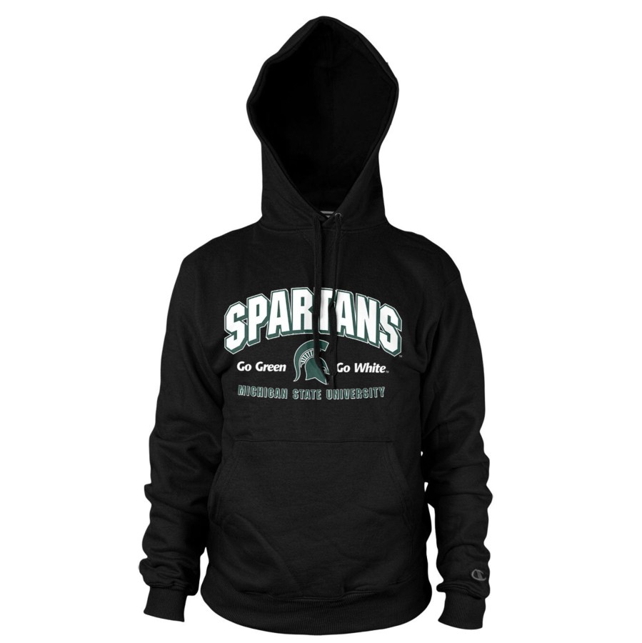 Mann Shirtstore | Spartans - Go Green Go White Hoodie Black