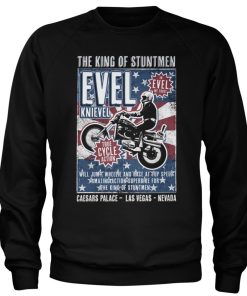 Mann Shirtstore | Evel Knievel Poster Sweatshirt Black