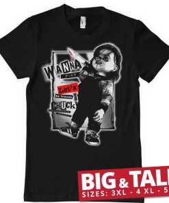 Mann Shirtstore | Chucky - Let'S Be Friends Big & Tall T-Shirt Black